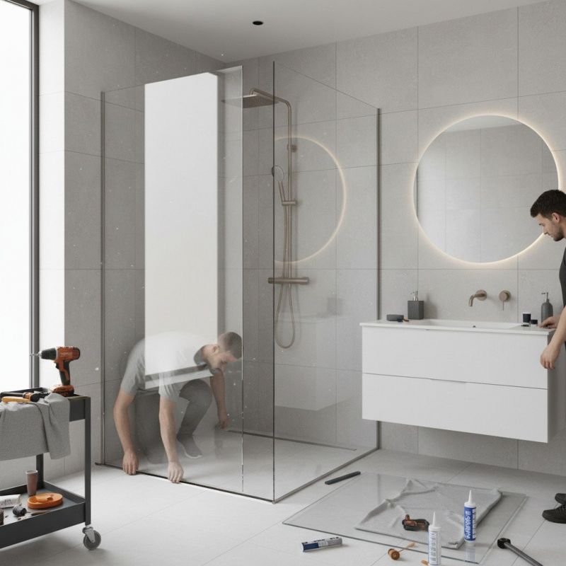 Glass Shower Door Replacement detail